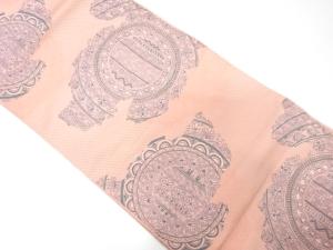 本場筑前博多　華紋織り出し　名古屋帯